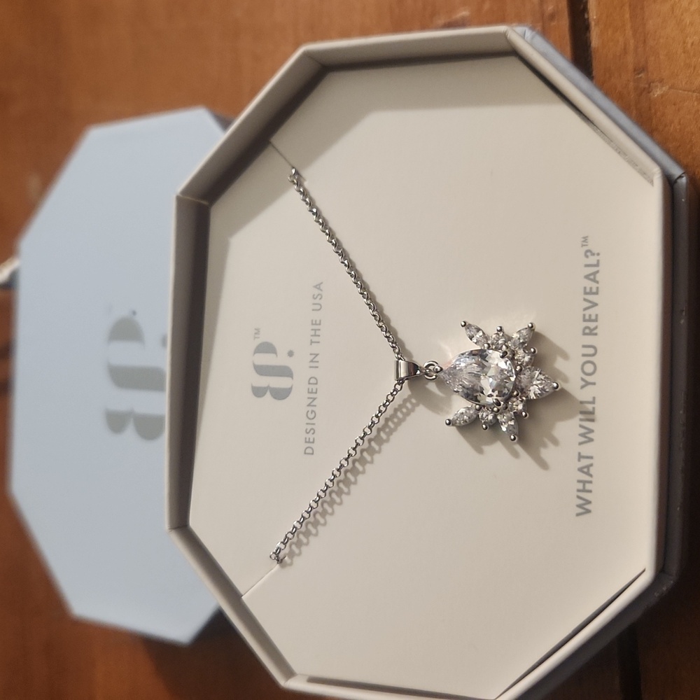 BP diamond cz necklace